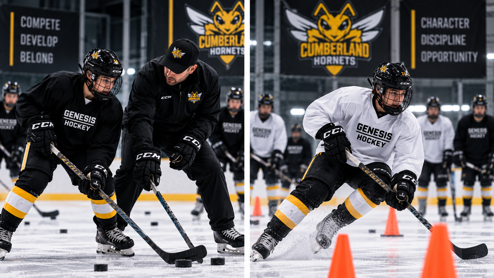 Genesis Hockey coaching and skating development drills
